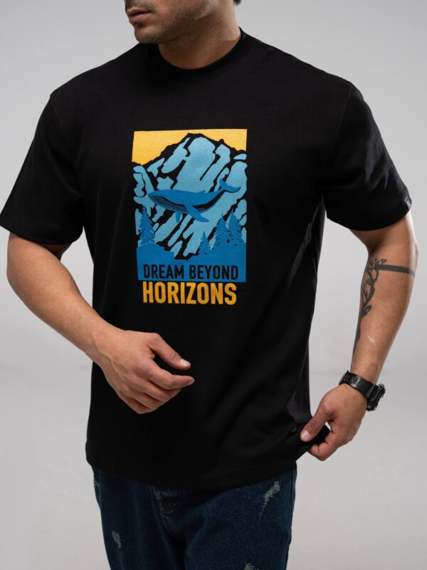 تیشرت ماکان وارداتی قواره لوزفیت HORIZONS - Image 5